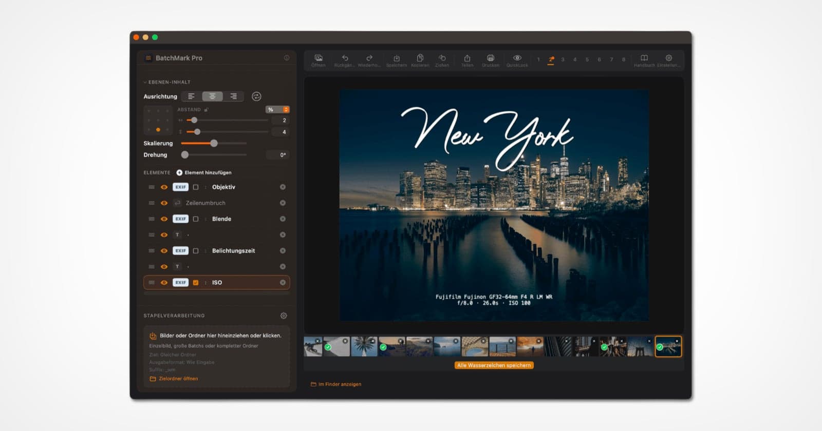 BatchMark Pro automates watermarking and metadata for Mac photographers