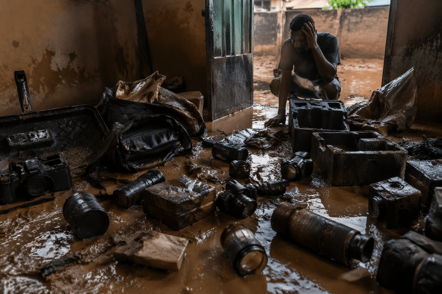 Accra photographer loses eight years of gear in flood damage