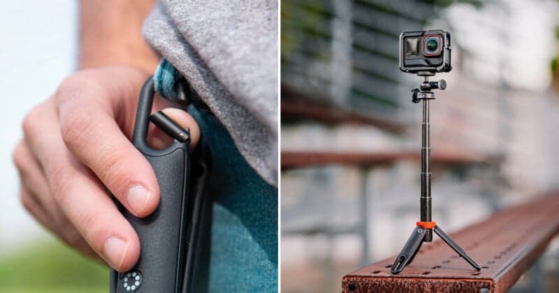 Joby HandyPod Clip Extend packs tripod, selfie stick, hanging support